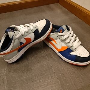 Nike Kids' Sneakers in White, Blue, and Orange